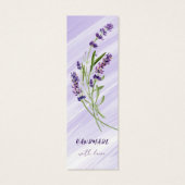 Eleganter Lavender Handmade mit Liebe Product Card (Rückseite)