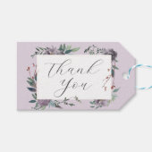 Eleganter Lavender Lila Botanischer Garten Geschenkanhänger (Vorderseite (Horizontal))