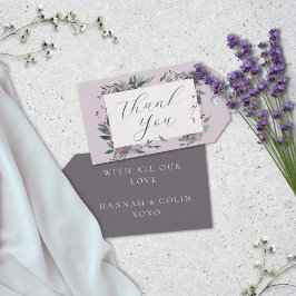 Eleganter Lavender Lila Botanischer Garten Geschenkanhänger