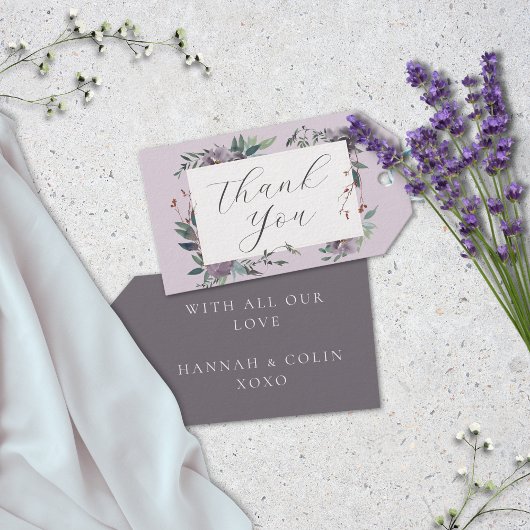 Eleganter Lavender Lila Botanischer Garten Geschenkanhänger