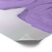 Eleganter Lavender Lila Rose Chic Wedding Willkomm Poster (Ecke)