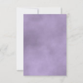 Eleganter Lavender Lila Rose Hochzeitskalender Save The Date (Rückseite)