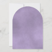 Eleganter Lavender Lila Rose Virtual Wedding Einladung (Rückseite)