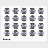Eleganter Lavender Lila White Diamonds Sticker (Blatt)