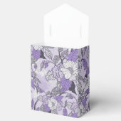 Eleganter Lavender & White Floral Zelt Gefallen Bo Geschenkschachtel (Geöffnet)