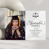 Eleganter Lawyer Scale Custom Picture Abschluss Einladung