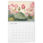 Eleganter lebendiger Wasserfarben-Botanik-Kalender Kalender (Jan 2027)