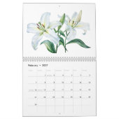 Eleganter lebendiger Wasserfarben-Botanik-Kalender Kalender (Feb 2027)