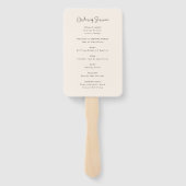 Eleganter Lebensfeiertag Beerdigung Fächer (Rückseite)