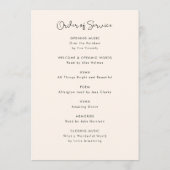 Eleganter Lebensfeiertag Beerdigung Programm (Rückseite)