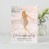 Eleganter Lebensfeiertag Beerdigung Programm (Stehend Vorderseite)