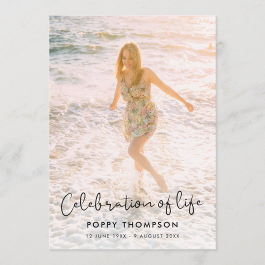 Eleganter Lebensfeiertag Beerdigung Programm (Vorderseite)