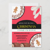 eleganter Lebkuchenaustausch Einladung (Vorderseite)