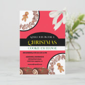 eleganter Lebkuchenaustausch Einladung (Stehend Vorderseite)