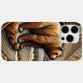 Eleganter Lederseher am Fluss Case-Mate iPhone Hülle (Rückseite (Horizontal))