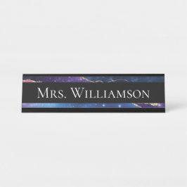 Eleganter Lehrer Erzieher Beruflich Schreibtischnamensplakette