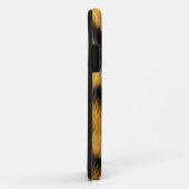 Eleganter Leopard-Druck-Monogramm-Skript iPhone Case-Mate iPhone Hülle (Hinten/Rechts)