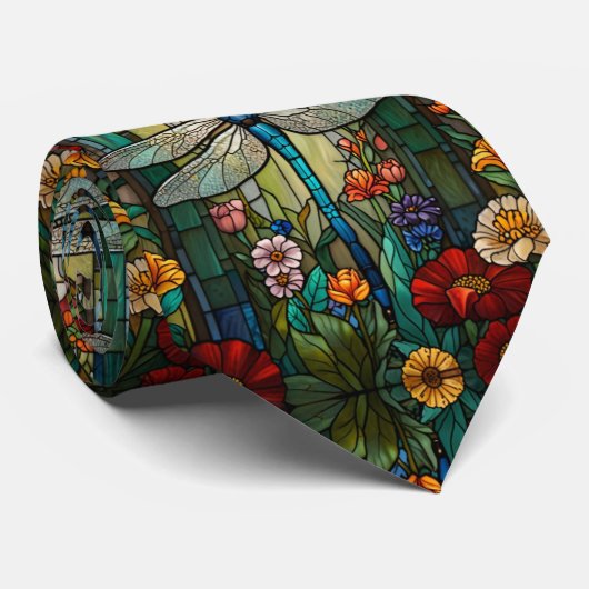 Eleganter Libelle-Boho-Chic Krawatte (Gerollt)