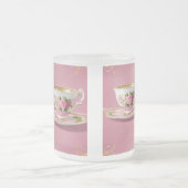 Eleganter Lichtrosa Keramik Mattglastasse (Mittel)