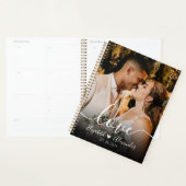 Eleganter Liebe Script Foto Hochzeitsplaner Planer (Anzeige)