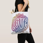 Eleganter Liebe Zitat Glitzer Sparkle Romance Tasche (Von Nahem)