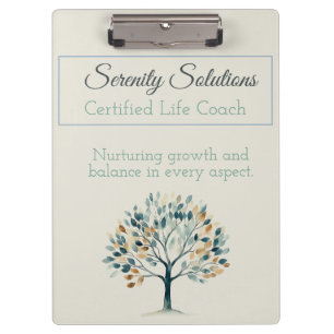 Eleganter Life Coach Klemmbrett