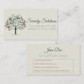 Eleganter Life Coach Visitenkarte (Vorne/Hinten)