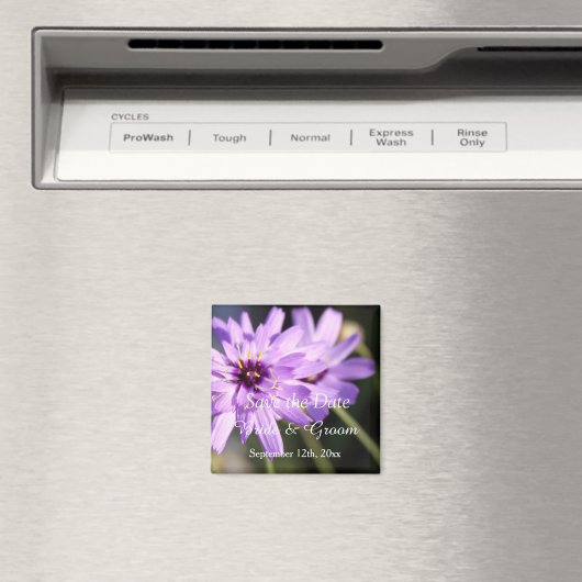 Eleganter, lila Abend Save the Date Magnet (In Situ (Geschirrspüler))