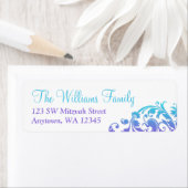 Eleganter Lila Aquamariner Blüh Bat Mitzvah (Insitu)