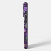 Eleganter Lila Blumenhintergrund Case-Mate iPhone Hülle (Rückseite / Links)