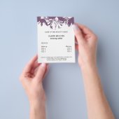 Eleganter, Lila Blumensalon Flyer (Gruppe)