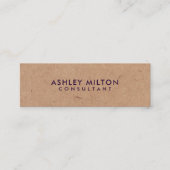 Eleganter, Lila DRUCKTER Kraft Berater Mini Visitenkarte (Vorderseite)