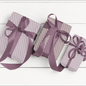 Eleganter Lila dünner gestreift Geschenkpapier