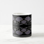 Eleganter lila Fächer Kaffeetasse (Mittel)