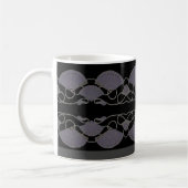 Eleganter lila Fächer Kaffeetasse (Links)