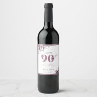 Eleganter Lila Flor 90. Geburtstag