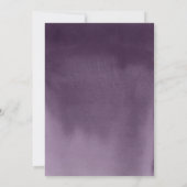 Eleganter Lila Foto Abschluss Ankündigung (Rückseite)