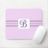 Eleganter Lila gestreifter Extravaganter Anfang Mousepad (Mit Mouse)