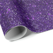 Eleganter Lila Glamour Glitzer Geschenkpapier (Rolleneckpunkt)