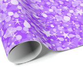 Eleganter Lila Glitzer Geschenkpapier (Rolleneckpunkt)