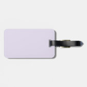 Eleganter Lila Glitzer Mit Monogramm Gepäckanhänger (Rückseite horizontal)