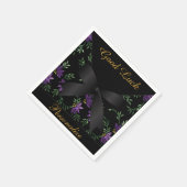 Eleganter Lila Glitzer Serviette (Ecke)