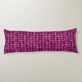 Eleganter Lila Glitzer Sparkle Seitenschläferkissen (Rückseite)