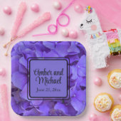 Eleganter lila Hydrangeas Lavender lilac Pappteller (Party)