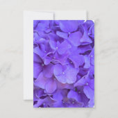 Eleganter lila Hydrangeas Lavender UAWG RSVP Karte (Rückseite)