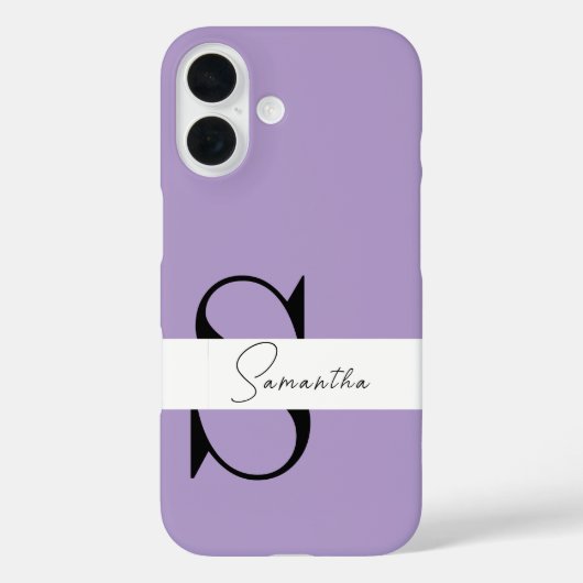 Eleganter Lila iPhone-Fall mit Personalisierten Case-Mate iPhone Hülle (Rückseite)