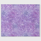 Eleganter, Lila Iridescent Gradient Glitzer Geschenkpapier (Flach)
