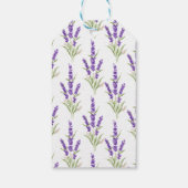 Eleganter Lila Lavendel Antike Rahmen Geburtstag Geschenkanhänger (Rückseite)