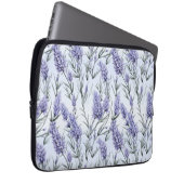 Eleganter Lila Lavendel Laptopschutzhülle (Vorne Rechts)