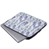 Eleganter Lila Lavendel Laptopschutzhülle (Vorne Knopf)